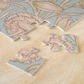 William Morris Wilde Tulp Bloem Bloemontwerp Legpuzzel (Zijkant)