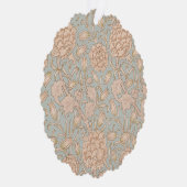 William Morris Wilde Tulp Bloem Bloemontwerp Ornament Kaart (Rechts)