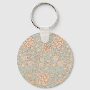 William Morris Wilde Tulp Bloem Bloemontwerp Sleutelhanger