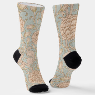 William Morris Wilde Tulp Bloem Bloemontwerp Sokken