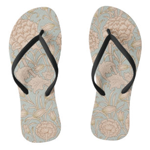 William Morris Wilde Tulp Bloem Bloemontwerp Teenslippers