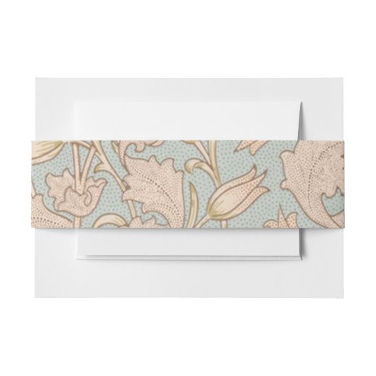 William Morris Wilde Tulp Bloem Bloemontwerp Uitnodigingen Wikkel (Voorkant Voorbeeld)