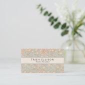 William Morris Wilde Tulp Bloem Bloemontwerp Visitekaartje (Staand voorkant)