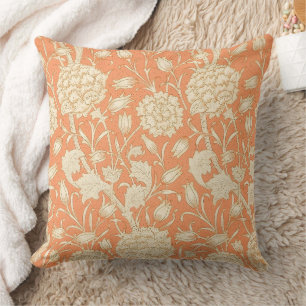 William Morris Wilde Tulp Oranje Bloemmotief Kunst Kussen