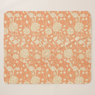 William Morris Wilde Tulp Oranje Bloemmotief Kunst Sherpa Deken