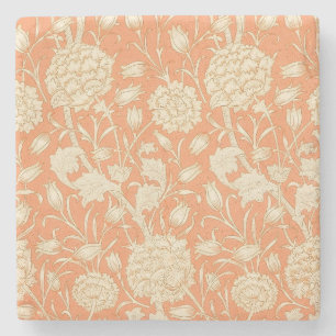 William Morris Wilde Tulp Oranje Bloemmotief Kunst Stenen Onderzetter