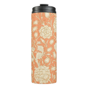 William Morris Wilde Tulp Oranje Bloemmotief Kunst Thermosbeker