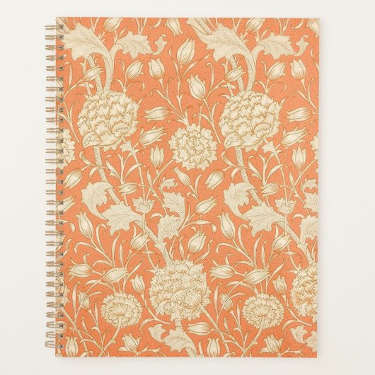 William Morris Wilde Tulp Vintage Bloempatroon Planner (Voorkant)