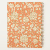 William Morris Wilde Tulp Vintage Bloempatroon Planner (Achterkant)