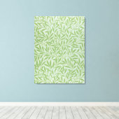 William Morris Wilg Bloem Klassiek Groen Canvas Afdruk (Insitu (Houten vloer))