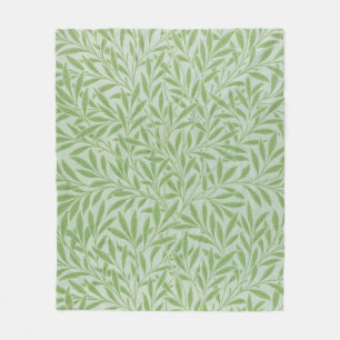 William Morris Wilg Bloem Klassiek Groen Fleece Deken