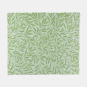 William Morris Wilg Bloem Klassiek Groen Fleece Deken (Voorkant (Horizontaal))