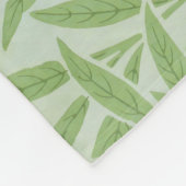 William Morris Wilg Bloem Klassiek Groen Fleece Deken (Hoek)