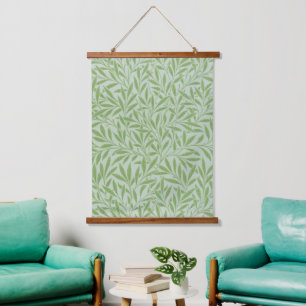 William Morris Wilg Bloem Klassiek Groen Hangend Wandkleed