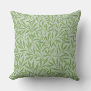 William Morris Wilg Bloem Klassiek Groen Kussen