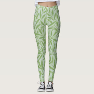 William Morris Wilg Bloem Klassiek Groen Leggings