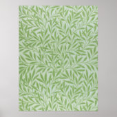 William Morris Wilg Bloem Klassiek Groen Poster (Voorkant)