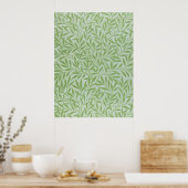 William Morris Wilg Bloem Klassiek Groen Poster (Keuken)