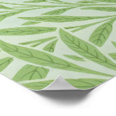 William Morris Wilg Bloem Klassiek Groen Poster (Hoek)