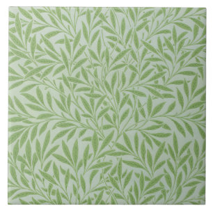 William Morris Wilg Bloem Klassiek Groen Tegeltje