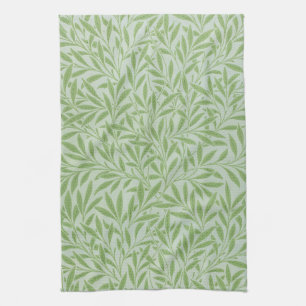 William Morris Wilg Bloem Klassiek Groen Theedoek