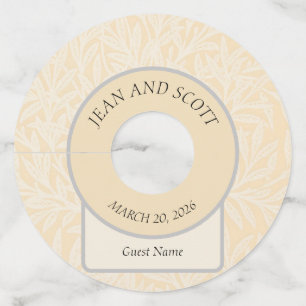 William Morris Wilg Bloem Klassieker Wijnglaslabel