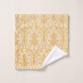 William Morris Wilg & Goud Damast Luxe Bad Handdoek (Wasdoekje)