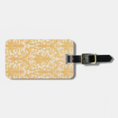 William Morris Wilg & Goud Damast Luxe Bagagelabel (Voorkant horizontaal)