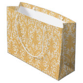 William Morris Wilg & Goud Damast Luxe Groot Cadeauzakje (Achterkant Gekanteld)