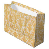 William Morris Wilg & Goud Damast Luxe Groot Cadeauzakje (Voorkant Gekanteld)