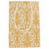 William Morris Wilg & Goud Damast Luxe Medium Cadeauzakje (Voorkant)