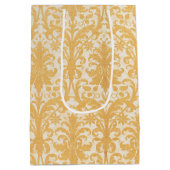 William Morris Wilg & Goud Damast Luxe Medium Cadeauzakje (Achterkant)