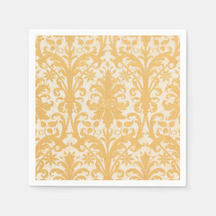William Morris Wilg & Goud Damast Luxe Servet
