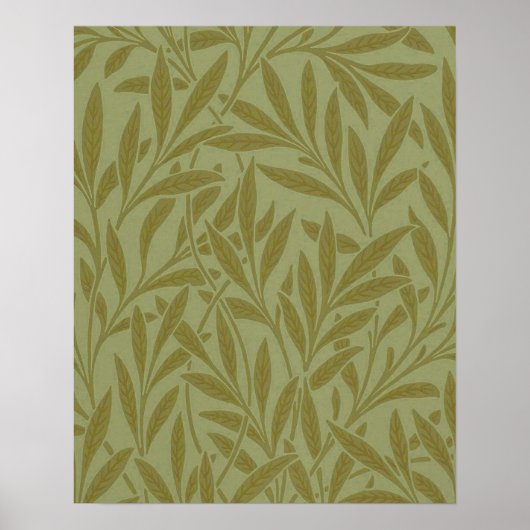 William Morris Wilgen Antiek Bloem Blad Poster (Voorkant)