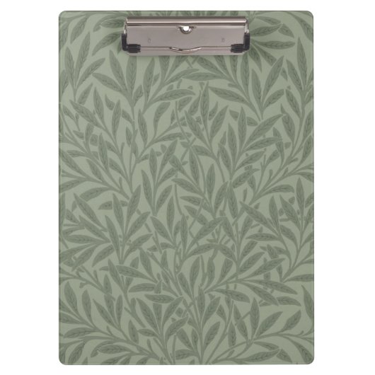 William Morris Wilgenpatroon Antiek Salie Groen Klembord (Voorkant)