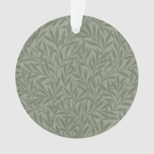 William Morris Wilgenpatroon Antiek Salie Groen Ornament
