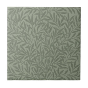 William Morris Wilgenpatroon Antiek Salie Groen Tegeltje