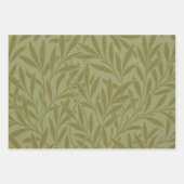 William Morris Wilgenpatroon Antiek Saliegroen Inpakpapier Vel (Voorkant 2)