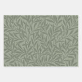 William Morris Wilgenpatroon Antiek Saliegroen Inpakpapier Vel (Voorkant)