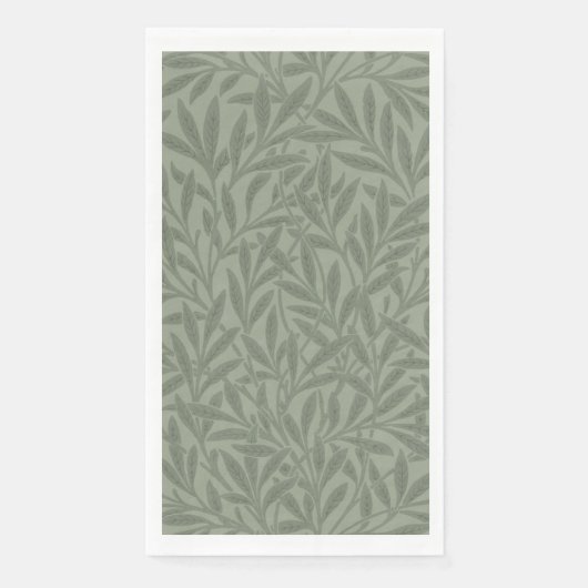 William Morris Wilgenpatroon Antiek Saliegroen Servet (Voorkant)