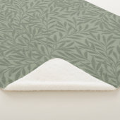 William Morris Wilgenpatroon Antiek Saliegroen Sherpa Deken (3/4)
