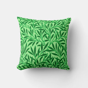 William Morris Wilgenpatroon, Licht Jade Groen Kussen
