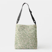 William Morris Wilgentak Botanische Monogram Gebor Crossbody Tas (Achterkant)