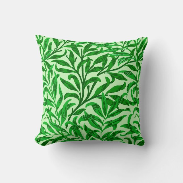William Morris Wilgentak, Smaragdgroen Kussen (Voorkant)
