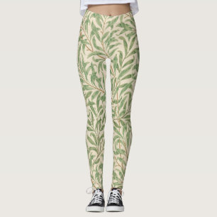 William Morris Wilgentak Tuin Bloem Klassieker Leggings