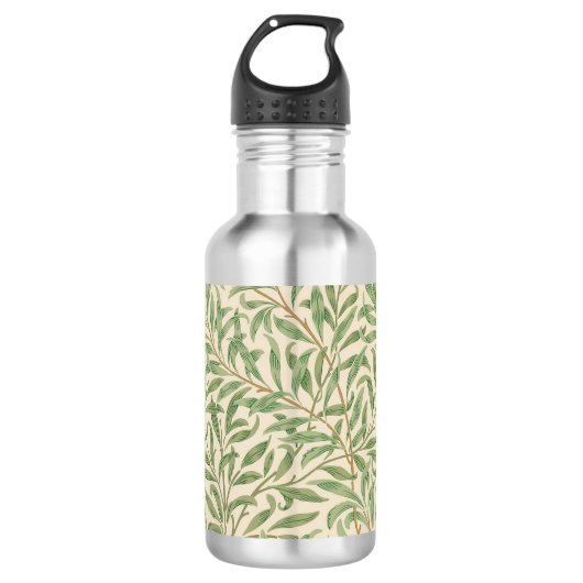William Morris Wilgentak Tuin Bloem Klassieker Waterfles (Voorkant)