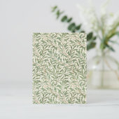 William Morris Wilgentak Vintage Botanisch Briefkaart (Staand voorkant)