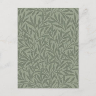 William Morris Wilgpatroon Antiek Saliegroen Briefkaart