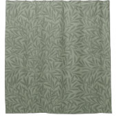 William Morris Wilgpatroon Antiek Saliegroen Douchegordijn (Voorkant)