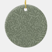 William Morris Wilgpatroon Antiek Saliegroen Keramisch Ornament (Achterkant)